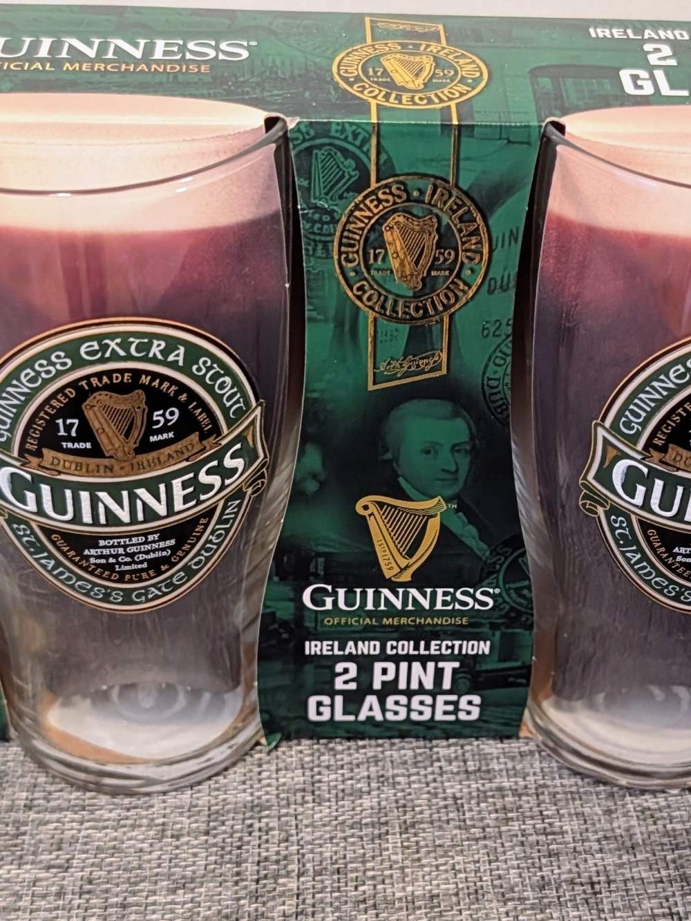 Brand New Guinness Ireland Collection 2 Pint Glasses